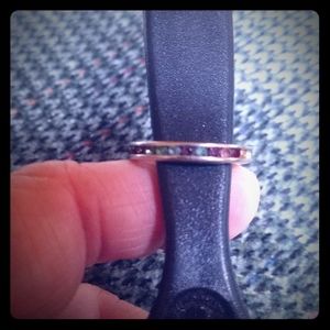 Sterling silver birthstones ring